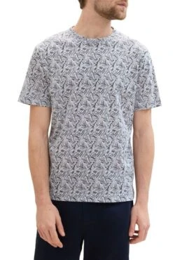 Tee Shirt TOM TAILOR Navy Leaf -Levis Soldes Magasin tt 26766 1
