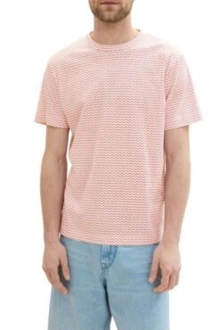 Tee Shirt TOM TAILOR Orange Zig Zag -Levis Soldes Magasin tt 26770 1