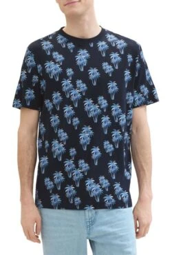 Tee Shirt TOM TAILOR PALMIER Navy Blue -Levis Soldes Magasin tt 26863 1