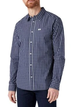 Chemise WRANGLER POCKET Navy Cx -Levis Soldes Magasin wrangler 112341052 1