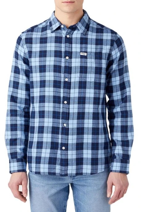 Chemise WRANGLER POCKET Blue 1 Chemise WRANGLER POCKET Blue