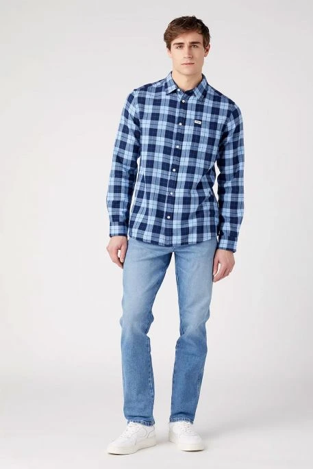 Chemise WRANGLER POCKET Blue 2 Chemise WRANGLER POCKET Blue – Image 2