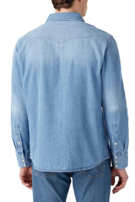 Chemise En Jean WRANGLER 27MW Light Stone 3 Chemise En Jean WRANGLER 27MW Light Stone – Image 3
