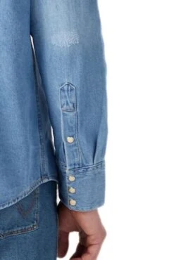 Chemise En Jean WRANGLER 27MW Light Stone