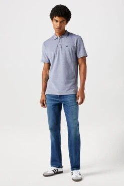 Polo WRANGLER REFINED MC Navy 6 Polo WRANGLER REFINED MC Navy -Levis Soldes Magasin wrangler 112350390 1