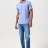 Polo WRANGLER REFINED MC Blue -Levis Soldes Magasin wrangler 112350391 1