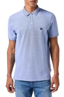 Polo WRANGLER REFINED MC Blue -Levis Soldes Magasin wrangler 112350391 2