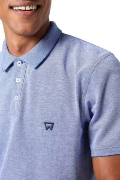 Polo WRANGLER REFINED MC Blue -Levis Soldes Magasin wrangler 112350391 4
