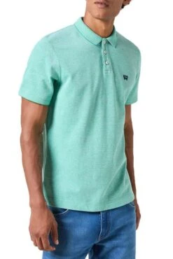 Polo WRANGLER REFINED MC Green -Levis Soldes Magasin wrangler 112350393 2