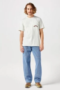 Tee Shirt WRANGLER GRAPHIC TEE Vintage White -Levis Soldes Magasin wrangler 112350440 1