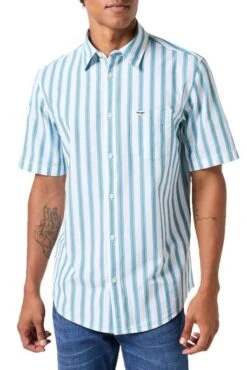 Chemise WRANGLER POCKET White Stripe -Levis Soldes Magasin wrangler 112353167 2